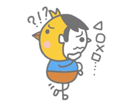 Boy pat appearance from the other side. sticker #1334880