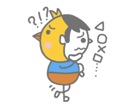 Boy pat appearance from the other side. sticker #1334880