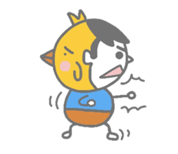 Boy pat appearance from the other side. sticker #1334887