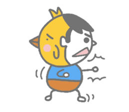 Boy pat appearance from the other side. sticker #1334887