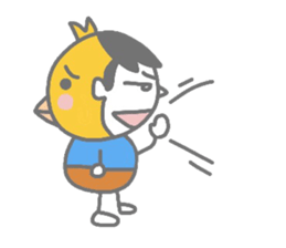 Boy pat appearance from the other side. sticker #1334892