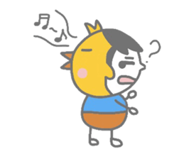 Boy pat appearance from the other side. sticker #1334893