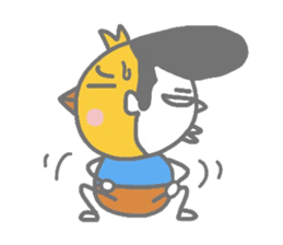 Boy pat appearance from the other side. sticker #1334895