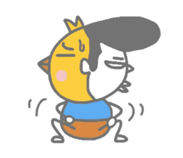 Boy pat appearance from the other side. sticker #1334895