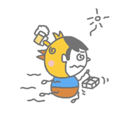 Boy pat appearance from the other side. sticker #1334897