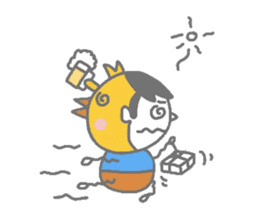 Boy pat appearance from the other side. sticker #1334897