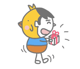 Boy pat appearance from the other side. sticker #1334898