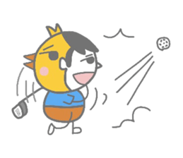 Boy pat appearance from the other side. sticker #1334904