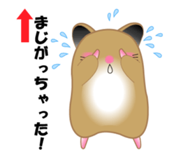 Golden hamster's useful IBARAKI accent sticker #1335379