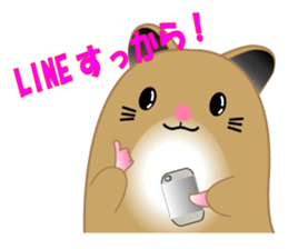 Golden hamster's useful IBARAKI accent sticker #1335384