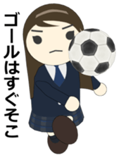 The sticker of the girl of a big face sticker #1335904