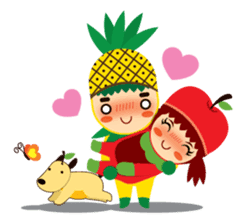 Pine+Apple & Mango (Love is beautiful) sticker #1336107