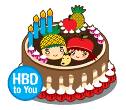 Pine+Apple & Mango (Love is beautiful) sticker #1336115