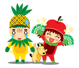 Pine+Apple & Mango (Love is beautiful) sticker #1336117