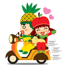 Pine+Apple & Mango (Love is beautiful) sticker #1336124