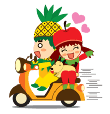 Pine+Apple & Mango (Love is beautiful) sticker #1336124