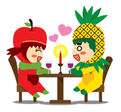 Pine+Apple & Mango (Love is beautiful) sticker #1336137