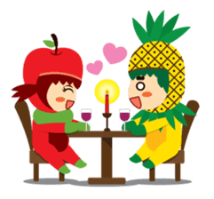 Pine+Apple & Mango (Love is beautiful) sticker #1336137