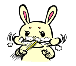 high tension rabbit PYONKO 1 sticker #1336348