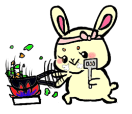 high tension rabbit PYONKO 1 sticker #1336349
