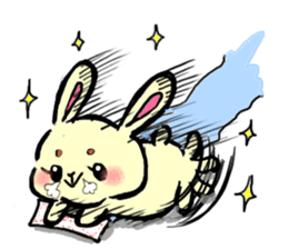 high tension rabbit PYONKO 1 sticker #1336350