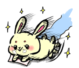 high tension rabbit PYONKO 1 sticker #1336350