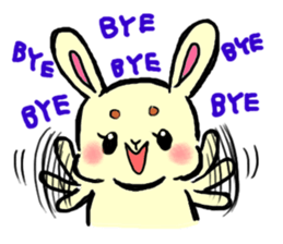 high tension rabbit PYONKO 1 sticker #1336351