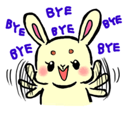 high tension rabbit PYONKO 1 sticker #1336351