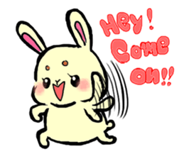 high tension rabbit PYONKO 1 sticker #1336352