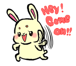 high tension rabbit PYONKO 1 sticker #1336352