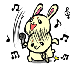 high tension rabbit PYONKO 1 sticker #1336353