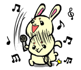 high tension rabbit PYONKO 1 sticker #1336353