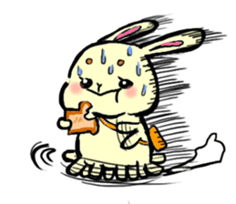high tension rabbit PYONKO 1 sticker #1336354