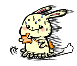 high tension rabbit PYONKO 1 sticker #1336354