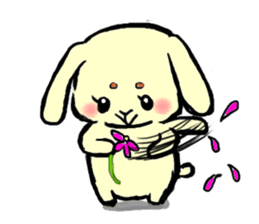 high tension rabbit PYONKO 1 sticker #1336355