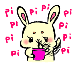 high tension rabbit PYONKO 1 sticker #1336356