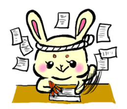 high tension rabbit PYONKO 1 sticker #1336357