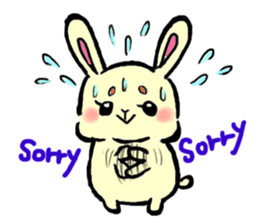 high tension rabbit PYONKO 1 sticker #1336359
