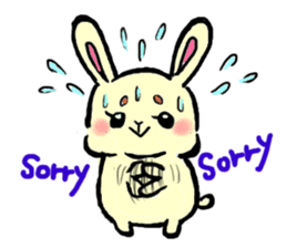 high tension rabbit PYONKO 1 sticker #1336359