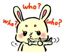 high tension rabbit PYONKO 1 sticker #1336360