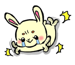 high tension rabbit PYONKO 1 sticker #1336362