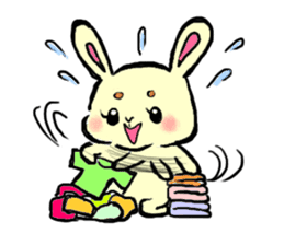high tension rabbit PYONKO 1 sticker #1336363