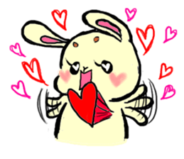 high tension rabbit PYONKO 1 sticker #1336364