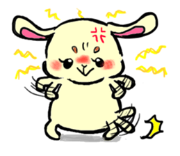 high tension rabbit PYONKO 1 sticker #1336365