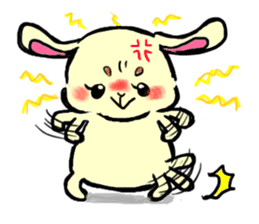high tension rabbit PYONKO 1 sticker #1336365
