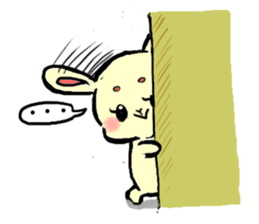 high tension rabbit PYONKO 1 sticker #1336366