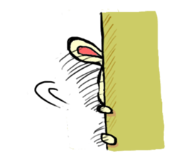 high tension rabbit PYONKO 1 sticker #1336367