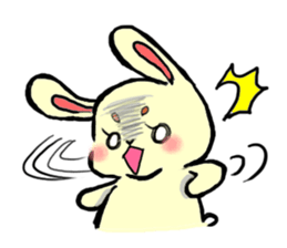 high tension rabbit PYONKO 1 sticker #1336368