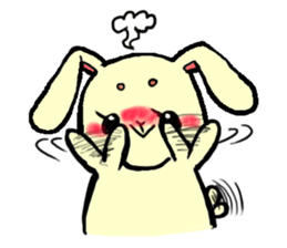 high tension rabbit PYONKO 1 sticker #1336369