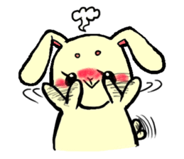 high tension rabbit PYONKO 1 sticker #1336369